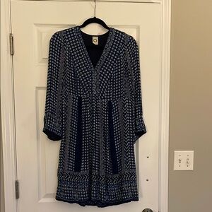 Azemi and Kin blue patterned dress